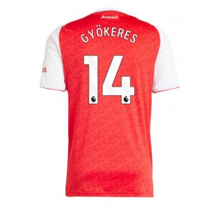 Fotbalové Dres Arsenal Viktor Gyokeres #14 Domácí Oblečení 2025-26 Krátký Rukáv